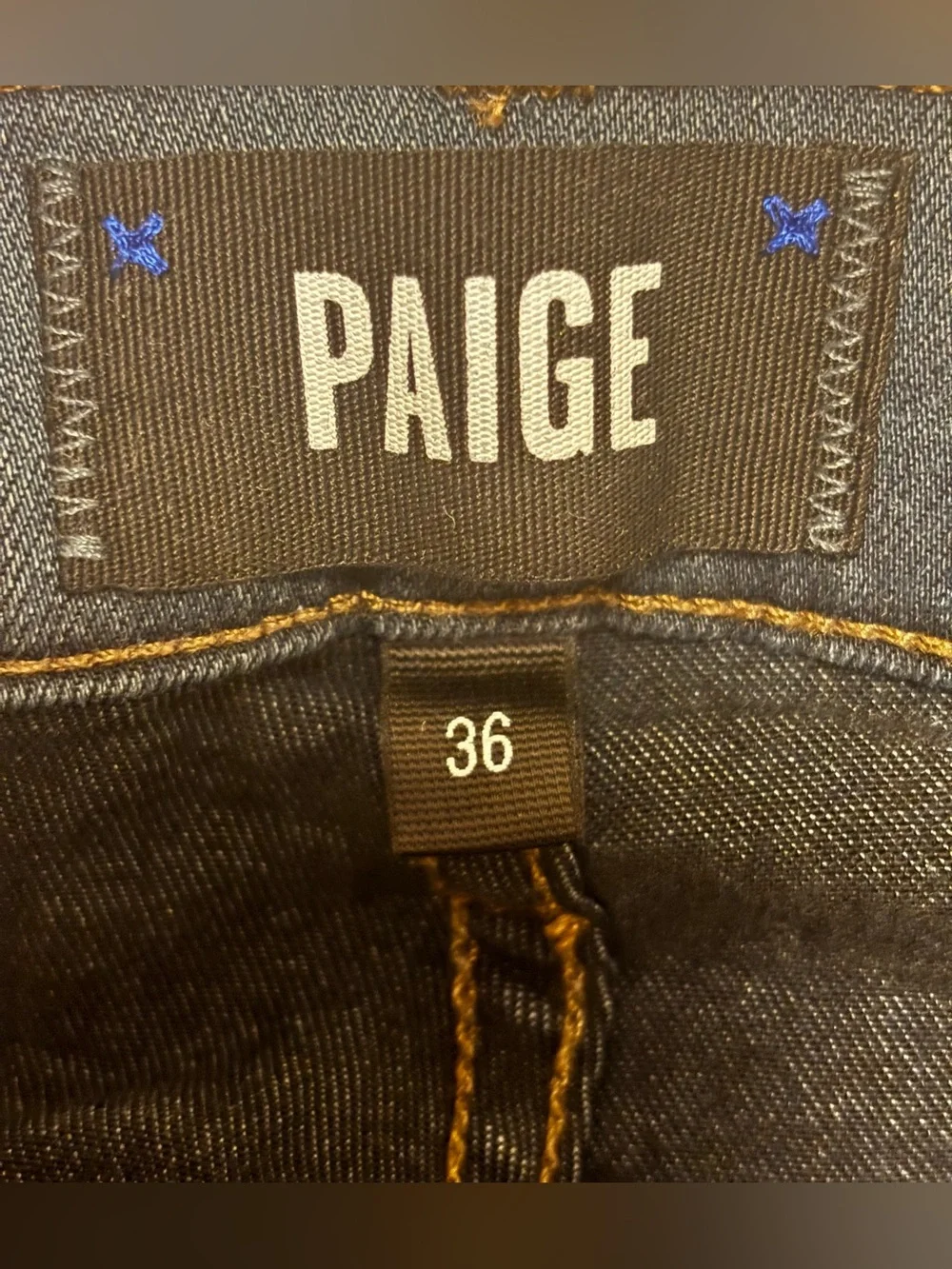 Paige Federal Men’s Jeans Size 36 Dark Wash Straight Leg Premium Denim